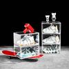 1PC Shoe Storage Box Acrylic Shoe Organizer Sneaker Display Case Anti-Scratch Design Dust-Proof Clear Shoe Storage Box 36x27cm