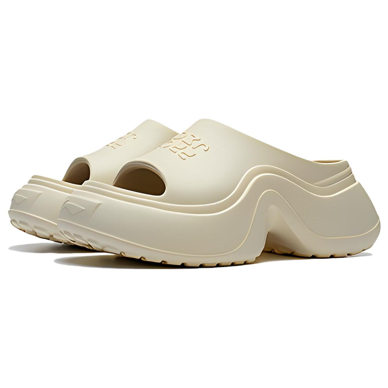 Li Ning Project Удобные резиновые сандалии-слайды для женщин Обувь белого цвета AGAT016-1 — фото 3