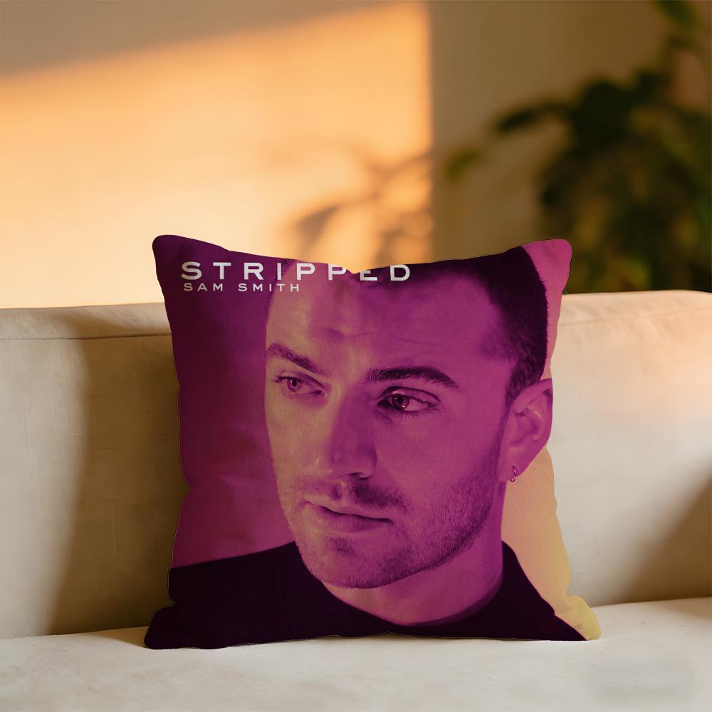 

Sam Smith Album Cushion Cover Cozy Velvet Throw PillowSoft Warm Cushion For Sofa Bed 30x30 cm
