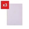 MIDORI Ring-Bound Notebook, Color Dot Grid, A5 - Purple