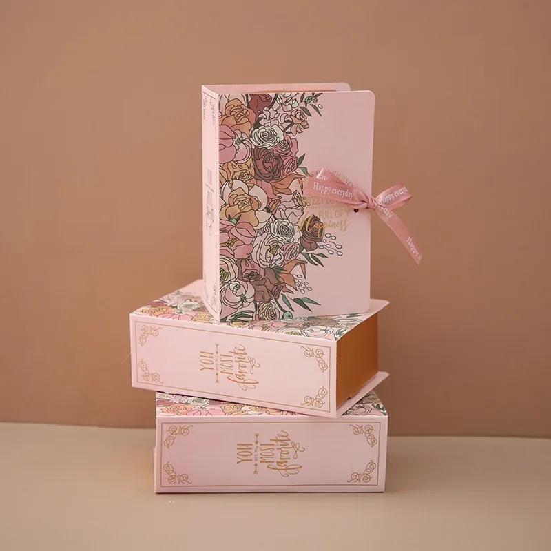 11/11/11Pcs Creative Book-Style Wedding Gift Boxes Candy Packaging Paper Baby Shower Party Favor Supplies Wholesale