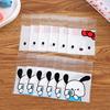 100Pcs Sanrioed Hello Kitty Printed Ziplock Bag Star Card Packing Self-Sealing Storage Bag Cartoon Disposable Candy Sealable Bag