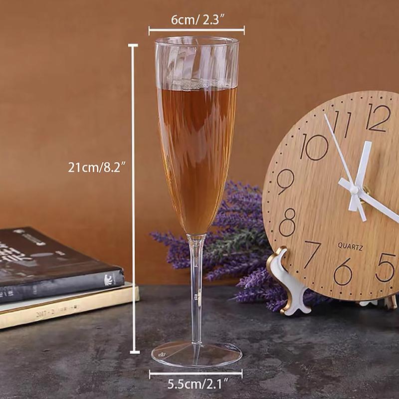1 ks sklenice na šampaňské průhledné plastové sklo na whisky odolné proti rozbití, opakovaně použitelné kelímky na svatební bar domácí sklenice na víno