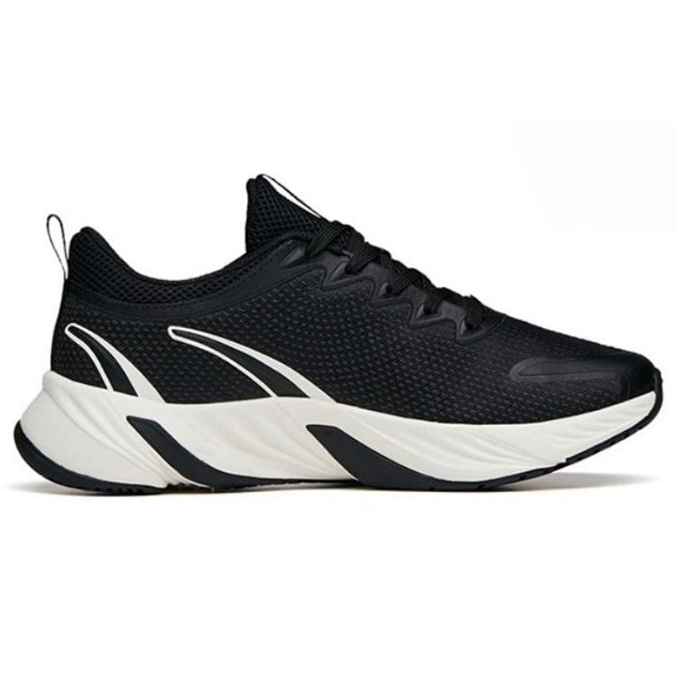 New Anta Cushioning Lightweight Abrasion Resistant Slip Resistant Low Top Running Shoes Women's Black 122145523-6