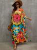 Beach Vacation Loose-Fit Rayon Print Cover-Up Shirt