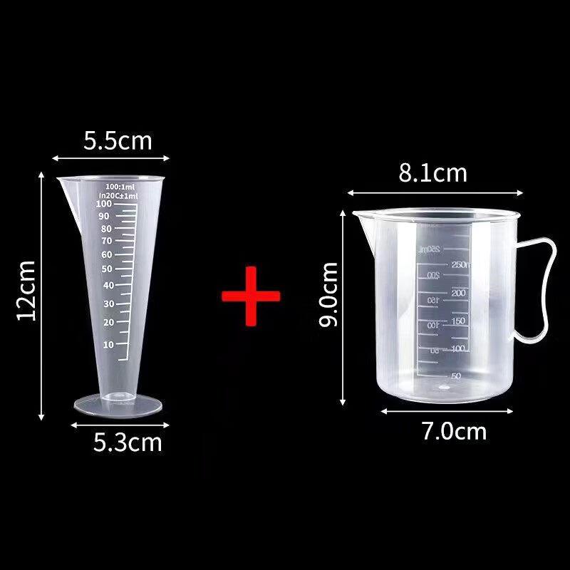ZISIZ 1000ml Food-Grade Transparent Measuring Cup