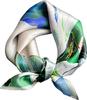 100% Silk Scarf Women Square Floral Neck Shawls Wraps Foulard Scarves Pashmina Neckerchief Female Hijab Bandana Bufanda Poncho