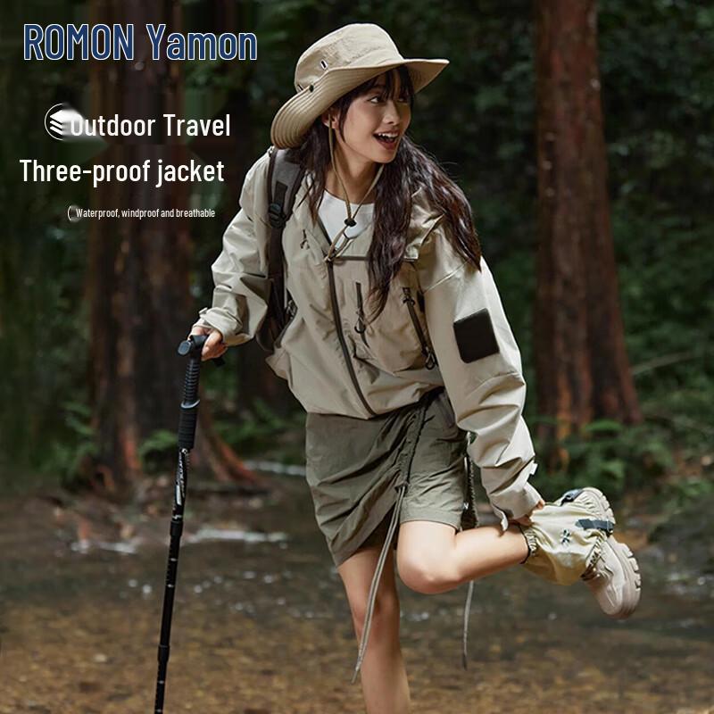 ROMON Unisex Hooded Windproof Waterproof Outdoor Jacket