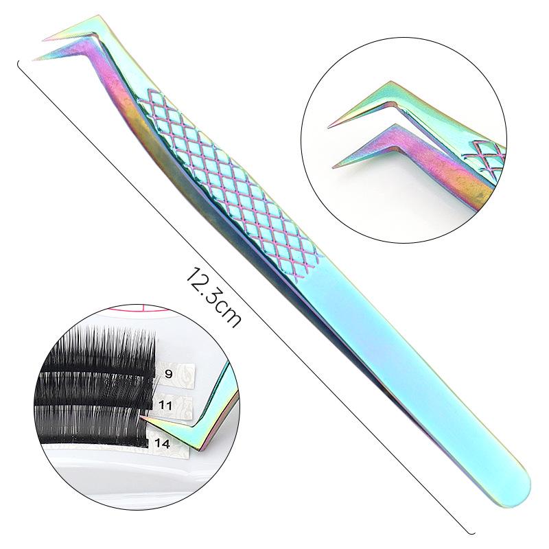 High-Precision Stainless Steel Fish Scale Eyelash Tweezers