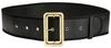 Black Belt with Gold Buckle Santa Claus Pirate Santa Claus Belt 150cm