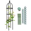 Gartenkäfige Pflanzenstütze Gartentor für Tomaten Gurken Gemüse Blumen 31,7x145cm/12,48x57,08in