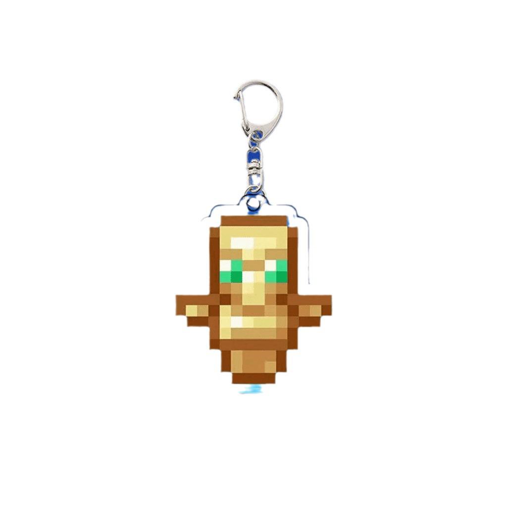 MC Totem Resurrection Pendant: Life-Saving Armor Accessory & Creative Gift Keychain