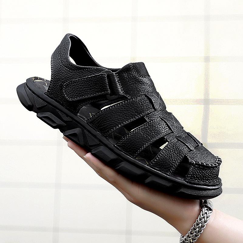 Fashion Soft Comfortable Mens Sandals Non-Slip Beach Shoes Gladiator Male Summer Casual Flats Quick Dry Roma Shoes Wading Aqua Sneakers