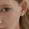 Lewe Clear Pearl Flower Earring