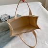 Sac Cabas en Toile Rayé Style Coréen Grande Capacité Pour Étudiants et Dames de Bureau