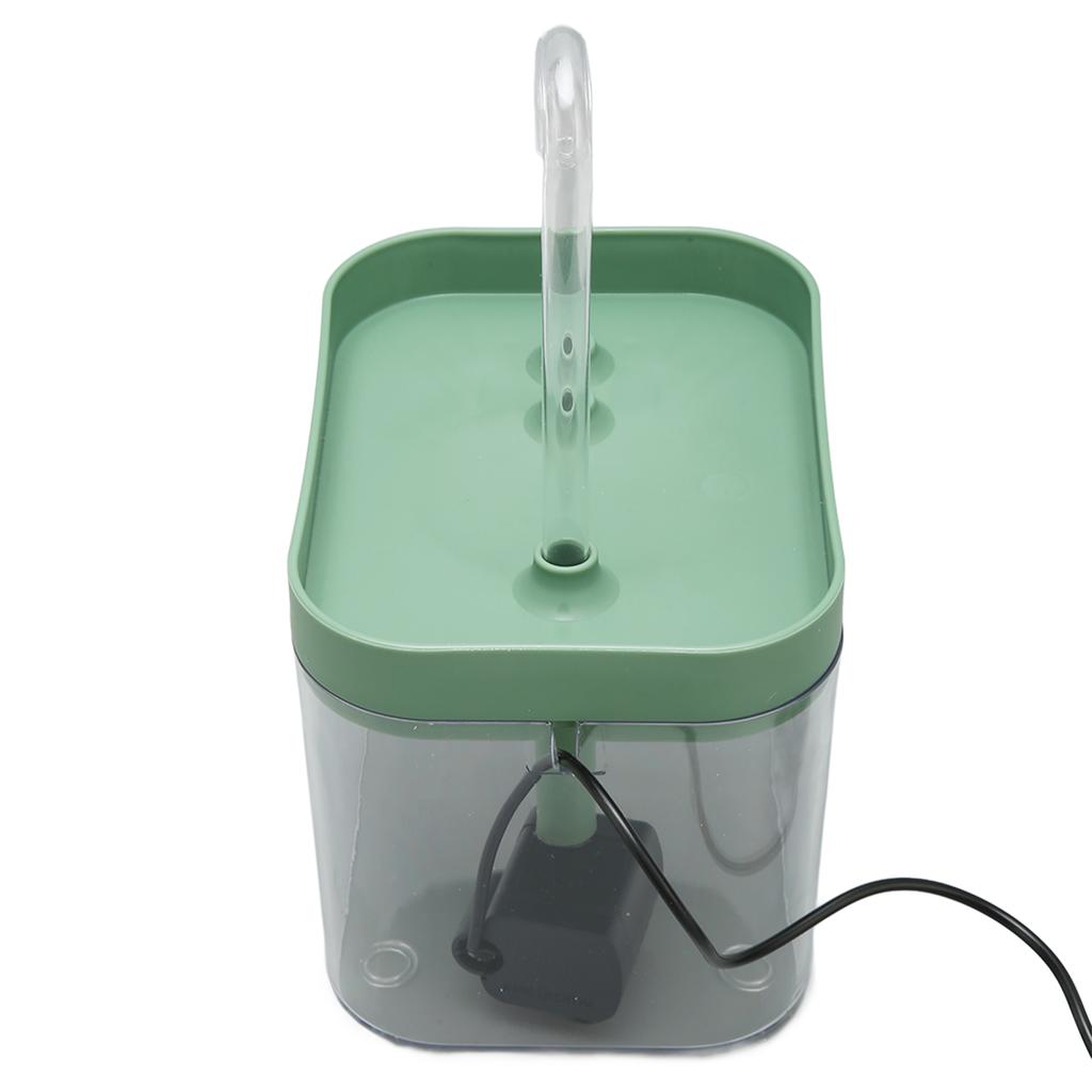 Cat Water Fountain Automatic Quiet USB Powered Transparent Pet Water Dispenser with Elbow Tube 1.5L