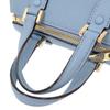 Used AUTHENTIC Valextra V5L30 2WAY Babila Micro Hand Bag blue Leather