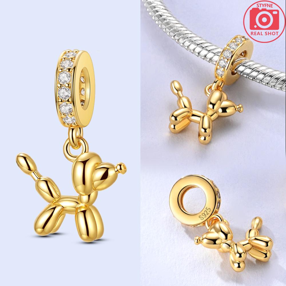 Gold Diy Charms Beads Inlaid Zircon Original Copper Sun Leopard Pendants Fit Bracelet Diy Jewelry Women Gift