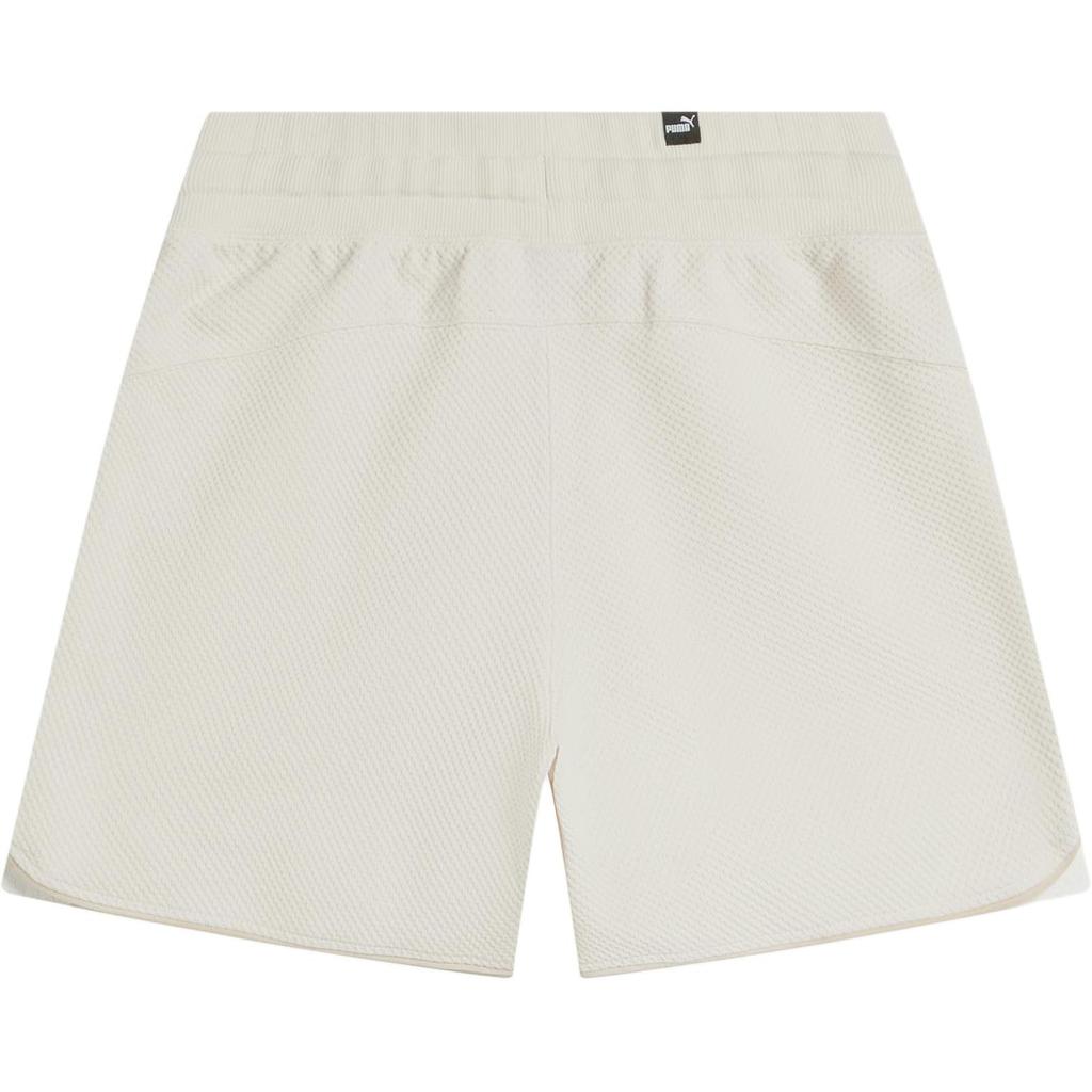Puma Solid Color Outdoor Elastic Waist Mid Rise Casual Shorts Women Shorts White 682162-87