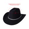 Atmungsaktive Cowboyhüte für Damen Herren Dreifache Strasssteine Akzente Praktischer Acrylstoff Musikfestival Camping Zubehör