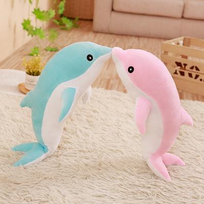 Neu Ankommen 30cm Niedliches Weiches Rosa Delfin Plüschtier Meerestiere Stofftiere Kinderspielzeug Sofakissen Kissen Heimdeko Geschenk