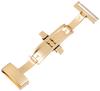 [Bambi] Buckle for watch strap, double-folding, butterfly clasp, for leather straps, gold, 20mm, ZG010S ZG010S