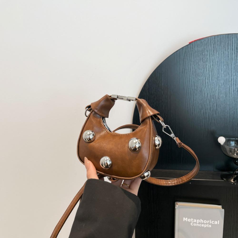 PU Mini Niet-Handtasche Retro Lippenstift-Aufbewahrungstasche Kreative Kleine Umhängetasche Outdoor