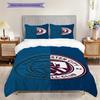 Manchester City Heritage Emblem Bedding (1 * Duvet Cover + 2 * Pillowcase, Without Core) 2DFlat Christmas Birthday Gift Bedding Set