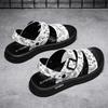 Summer new two wear cool slippers Korean version of fashion casual men's sandals wear large size versatile trend men's drag