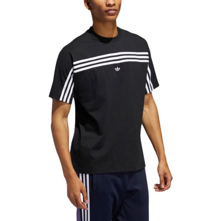 Adidas Originals 3 Stripes T Shirt Japan Version Men's Black FM1535-