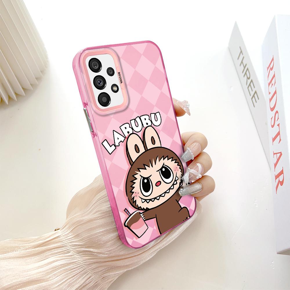 Painted Pattern Colorful Sliver Double Sided Hard Shell Shockproof Anti-fall Phone Casing for Samsung