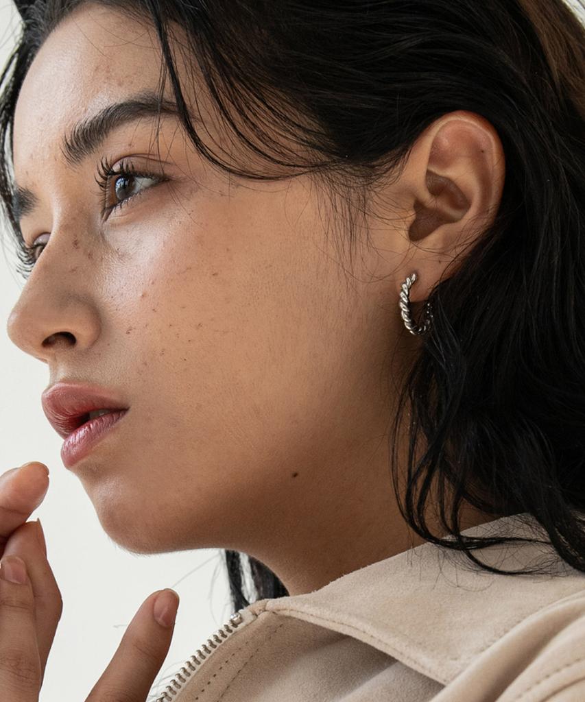 Marta Rope Earring_Silver_L