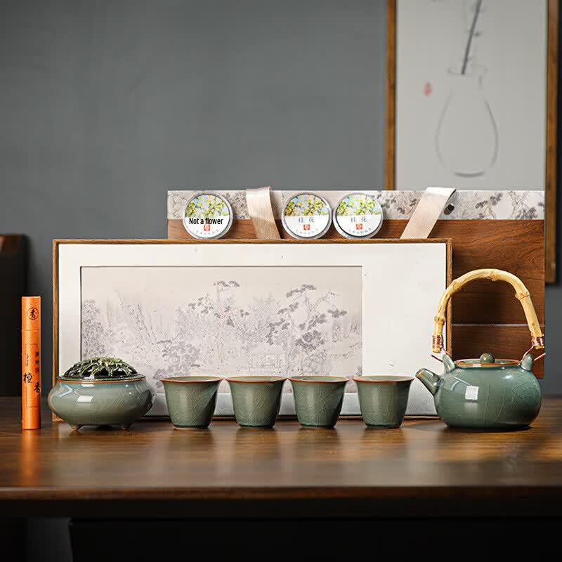 Balder Ru Kiln Gongfu Tea Set Gift Box