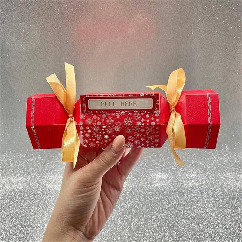Money Pull Box Christmas Money Holder Cash Pull Boxes Merry Christmas Surprise Gift Unik Money Case For Holiday Party
