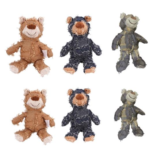 Jucărie de pluș ursuleț de pluș indestructibilă, jucărie de câine urs pentru mestecători agresivi, umplută