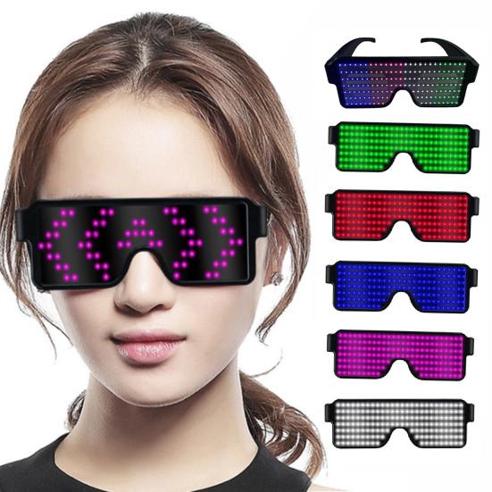 Electronic Eyeglasses with Luminous LED Light Birthday Party Carnival Props
