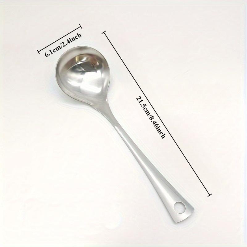 Durable Stainless Steel Soup Ladles, Long-Handled Kitchen Spoons for Hot Pot and Family Restaurant Use, Easy To Clean Cooking Utensils