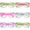 Fluorescent Glasses Frame for Nightclub Light Up Party Glasses Unisex Frame for Halloween Dance Show Props Party Eyewear