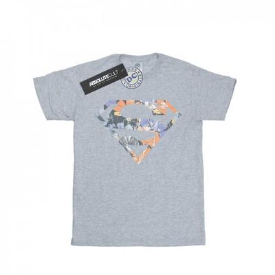 Mens Superman Floral Logo 2 T-Shirt