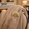 Statement Brooch Pin Wishing Tree Design Lapel Pin with Sparkling