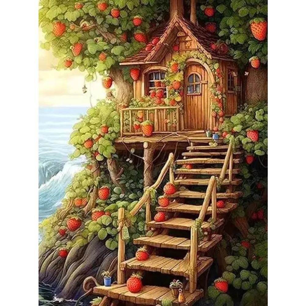 DIY Full Round Diamond Painting Cross Stitch 3D Cute Animal Flower Home Scene Decorative Art Diamond Painting 5d Diamond Art Painting