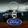 Car Sticker Car Sticker Ford Car Logo Key Ring Chain Keychain Keyring For Ford Mustang Focus3 2 Transit Ecosport Edge Fiesta Esc