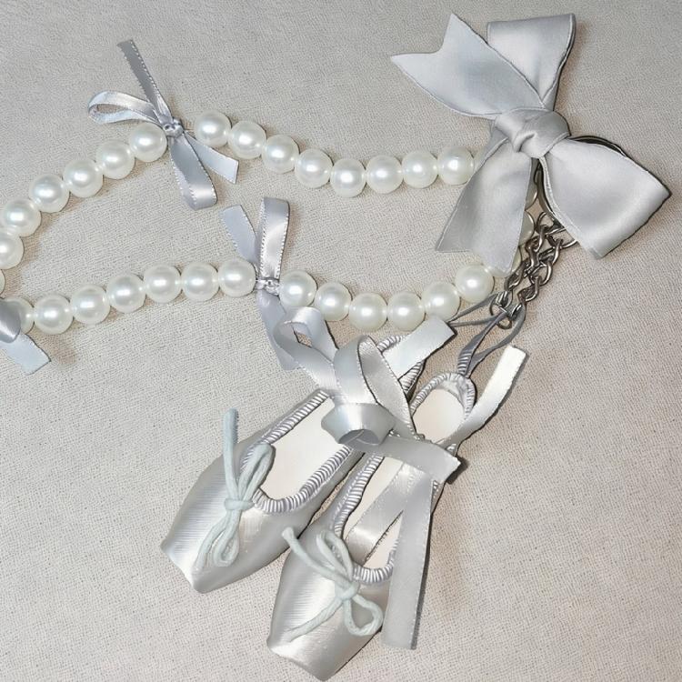 Versatile Adjustable Lanyard for Phone Cameras Small Gadgets Ballet Pearls Decoration Fashionable Carrying Solution