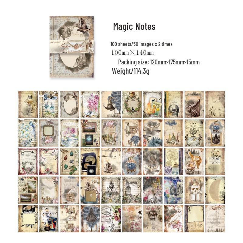 American Retro Floral Literary Journal Background Paper