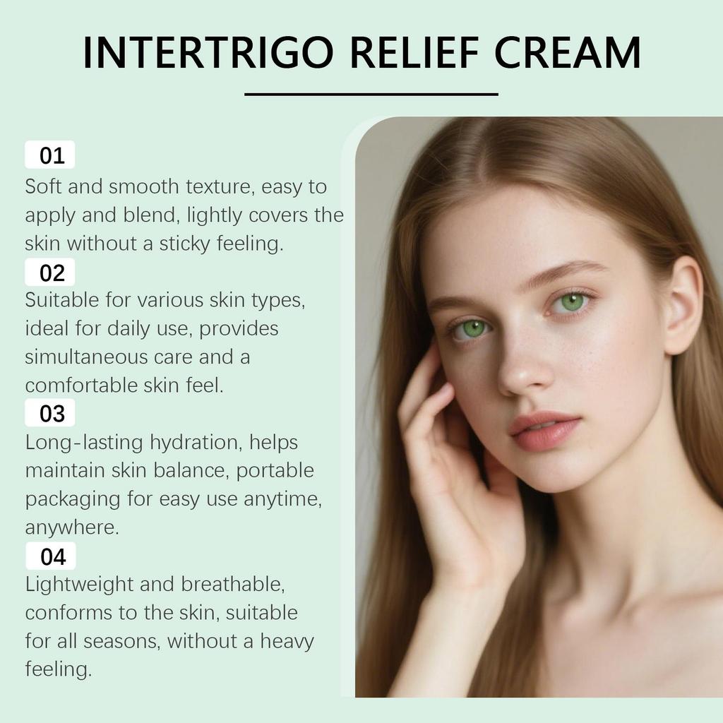 Crema Sollievo Intertrigine 100g - Lenisce e Protegge le Pieghe della Pelle Irritata, Crema per la Cura della Pelle