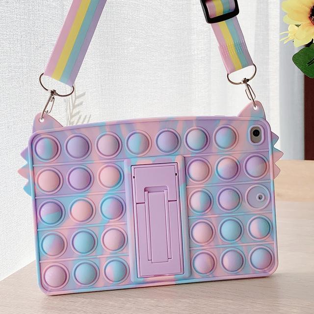 

Чехол с 3D цветком единорога для iPad 6-го поколения, 2019 г./iPad 5-го поколения, iPad mini 1, 2, 3, iPad Air 2, 3, 4, 5, планшета 9,7 дюйма, iPad Pro 11 M2 2022, детский чехол iPad Mini 6 2021