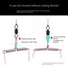 50pcs Double Hook Fishing Line Space Stainless Steel Balance Rigs Hooks  Fishing Tool