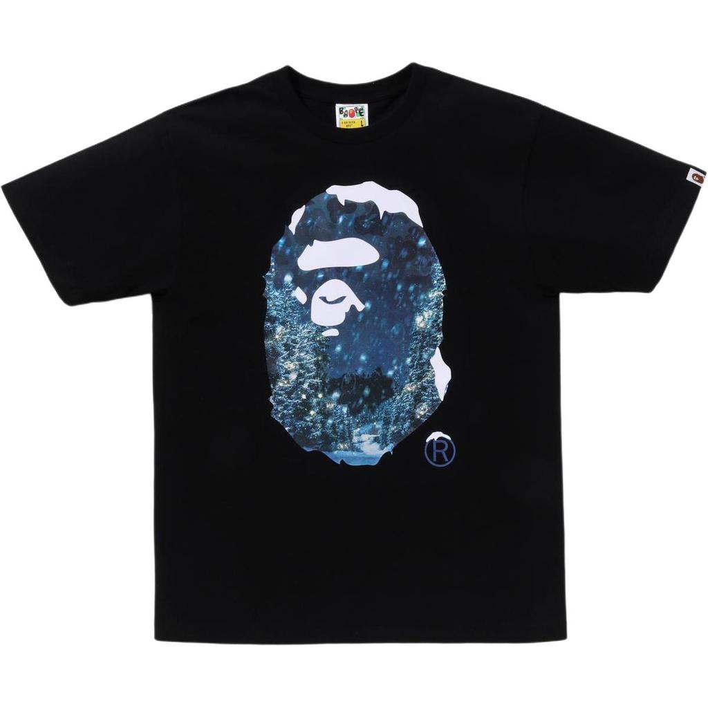Bape Christmas Photo Ape Head Tee 1J70-110-032