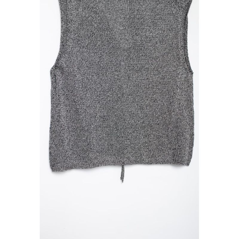 Kaslead New Arrival Women's Clothing Fashion Style Bow Tie Knitting Vest Cardigan Horn Skirt Suit