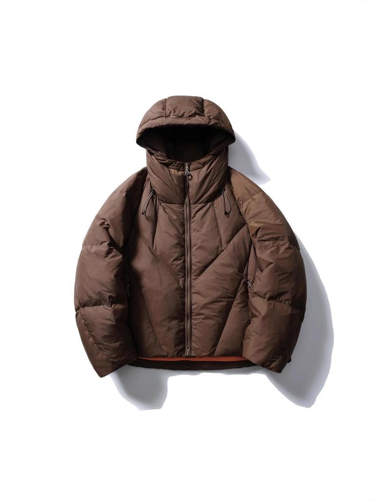RUIIENRS X Black Armada 2025 Winter Raglan Sleeve Hooded Down Jacket MY6603